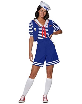 Picture of Disguise DG123699E Spirit Halloween Adult Robin Scoops Ahoy Stranger Things Costume | OFFICIALLY LICENSED - L (EA)