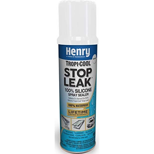 Picture of Henry Repeating Arms HE880W025 HE880W025 Tropi-Cool Stop Leak Silicone Sealer, White, 14.1-oz. Aerosol - Quantity 1212 (PK-12-EA)
