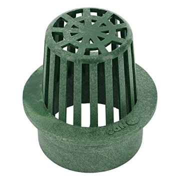 Picture of Nds 70 NDS 70* 3-Inch Atrium Grate, Connects to 3-Inch Drain Pipes and Fittings, for Small Lawns, Landscaping and Patios, Plastic, Green (EA)
