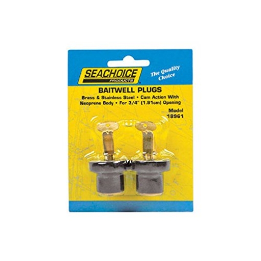 Picture of ATTWOOD MARI 18961 Seachoice Deck & Baitwell Plugs Stainless Steel 3/4 In. 2 / Card (EA)
