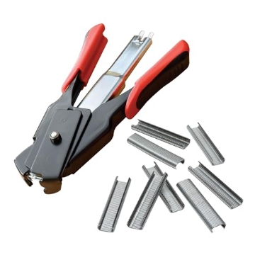 Picture of SKYWATCH CAPITAL PARTNERS INC 816 LEM Products Spring-Loaded Hog Ring Pliers, 100 Galvanized Steel Rings, Red and Black (PK-5-EA)