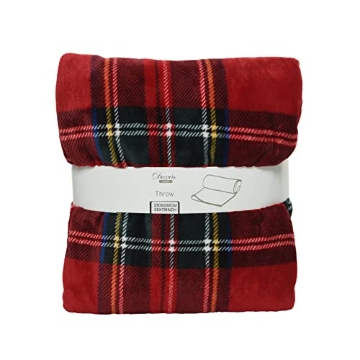 Picture of DECORIS 613508 Decoris 9069811 Checked Throw Blanket Multi Color - Pack of 6 (PK-6-EA)