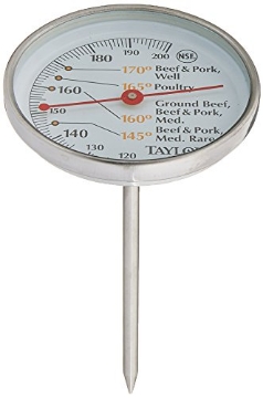 Picture of TAYLOR PRECISION PRODUCTS 5939N Taylor Meat Thermometer Meat 120 To 200 Deg F 2-3/4" Dia. Dial (EA)