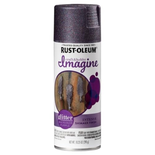 Picture of Rustoleum 354071 Rust-Oleum Imagine Craft & Hobby Glitter Spray Paint Glitter Multi-Color Purple 10.25 oz. (PK-4-EA)