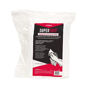 Picture of SUPERTUFF 10854 Trimaco SuperTuff Premium White Knit T-Shirt Rags, 4lb mini-bale (EA)