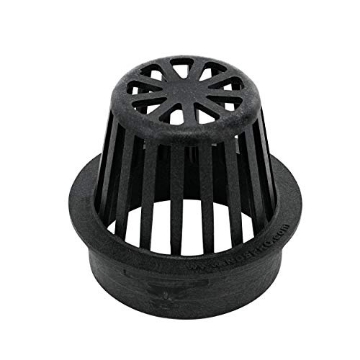 Picture of Nds 78 NDS 78A* 4-Inch Round Atrium Drain Grate Cover for 4-Inch Sewer and Drain Pipe Fittings, for Small Lawns, Landscaping and Patios, Black (EA)