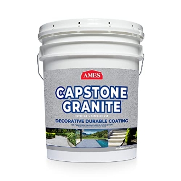 Picture of AMES TRUE TEMPER INC CPG5QS AMES Capstone Granite - Quicksilver - One-Step Interior Exterior Water Based Acrylic Coating - Color Blend For Granite Like Appearance - Perfect For Pool Decks, Porches, Patios, 20 Quart (Pack of 1) (EA)
