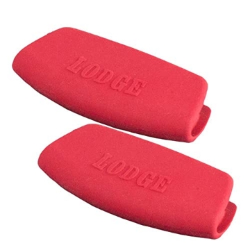 Picture of Lodge Cast Iron ASBG41 Lodge Silicone Grips - Dishwasher Safe Silicone Grips Designed Bakeware Products Only - Reusable Heat Protection Up to 425° - Red (EA)