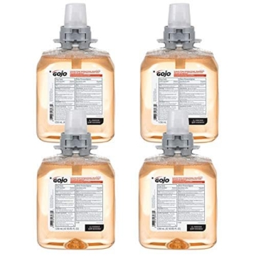 Picture of Gojo Industries GOJ516204 GOJO Luxury Foam Antibacterial Handwash, Fresh Fruit Fragrance, 1250 mL Foam Hand Soap Refill FMX-12 Push-Style Dispenser (Pack of 4) – 5162-04 (CT-4-EA)
