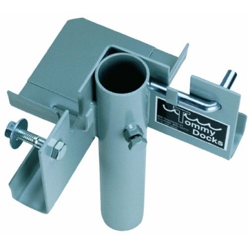 Picture of TOMMY DOCKS PRODUCTS LLC A-50031 Tommy Docks Inside Corner 3 Way Bracket - Normal Duty Steel Stationary Dock Connector Piece - Powder Coated Boat Dock Hardware Part (EA)