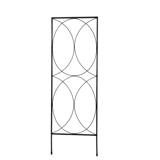 Picture of Living Accents 58076 Living Accents 7036134 40 in. Steel Scrollwork Trellis Black (EA)