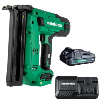 Picture of METABO HPT N1804DBM Metabo HPT 18V MultiVolt Cordless Narrow Crown Stapler Kit, 18 Gauge 1-1/2" Stapler with Power Tool 2.0Ah Lithium Ion Battery, Drives 1/2" to 1-1/2" Staples, 5-Year Warranty, N1804DB (EA)