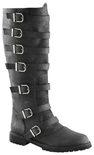 Picture of Pleaser Shoes HAG110BKMD Gotham-110, 1 1/2" Heel Men'S Pull-On Boot (EA)