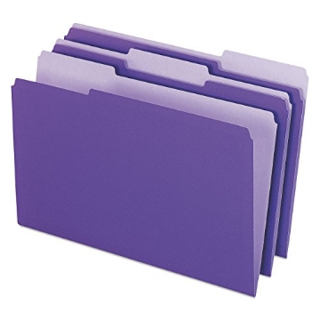 Picture of TOPSBUSFMS 4350 1/3 VIO Pendaflex 435013VIO Interior File Folders, 1/3 Cut Top Tab, Legal, Violet, 100/Box (BX-100-EA)