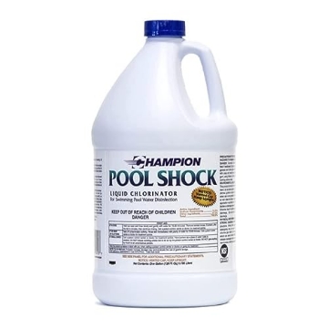Picture of Champion Spark Plugs CD160001 CPDI Champion Pool Shock - Ready to Use Liquid Chlorine - Commercial Grade 12.5% Concentrated Strength - 1 Gallon (PK-4-EA)