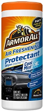 Picture of Armor All Marine & Watersports 78509 Armor All Car Air Freshener Protectant Wipes by Armor All, Interior Car Wipes with UV Protection Against Cracking and Fading, Cool Mist, 25 Count (EA)