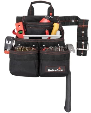 Picture of CLC HT5663 Hultafors Work Gear HT5663 Framer's Nail & Tool Bag, Heavy Duty Ballistic Polyester, Stay-Open Design, Steel Hammer Loop, Tape Measure Clip (EA)