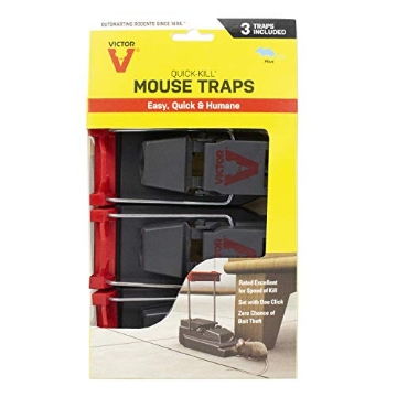Picture of Victory Innovations Co. M140-3B Victor M123 Quick-Kill Easy Set Mouse Trap - 3 Reusable Mouse Traps (EA)