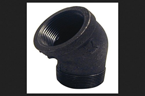Picture of STZ INDUSTRIES 310USE45-2 BK Products 2 in. FPT x 2 in. Dia. MPT Black Malleable Iron Street Elbow (EA)