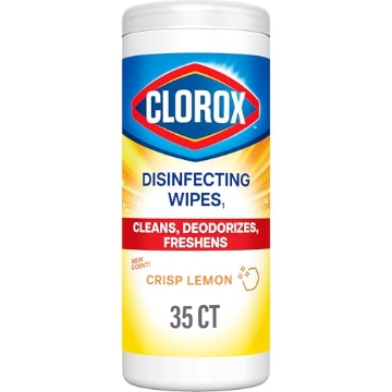 Picture of CLOROX(R) CLO01594 Clorox Disinfecting Cleaning Wipes, Bleach Free, Crisp Lemon, 35 Count (Pack May Vary) (EA)
