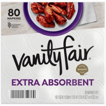 Picture of VANITY FAIR 35341 Georgia Pacific Corporation 35236+Vanity+Napkins%2c+Extra-Absorbent%2c+2-Ply%2c+80-Ct.+-+Quantity+121212 (PK-12-EA)