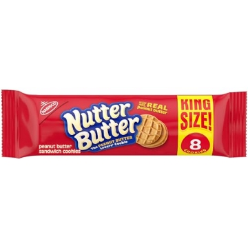 Picture of NUTTER BUTTER MOZ05088 Nutter Butter Peanut Butter Sandwich Cookies, King Size, 3.5 oz (PK-10-EA)