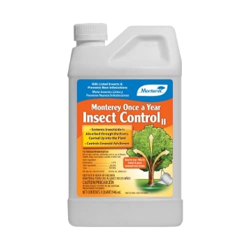 Picture of Monterey Mills LG 6342 Monterey - Once A Year Insect Control II - Systemic Insecticide Absorbed Through Roots Into Plant, Systemic Granules - 1 Quart (EA)