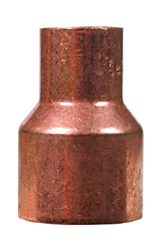 Picture of NIBCO INC W00795T Mueller Streamline 1-1/4 in. Sweat x 3/4 in. Dia. Sweat Copper Coupling with Stop (EA)