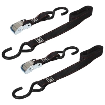 Picture of Keeper 05715 KEEPER 05715 6' x 1" Cam Buckle Motorcycle Tie-Down, 2 Pack", black, large (EA)
