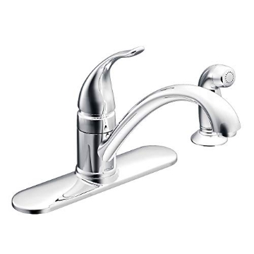 Picture of Moen CA87480 Moen CA87480 Kitchen Faucet with Side Spray from the Torrance Collection, Chrome (EA)