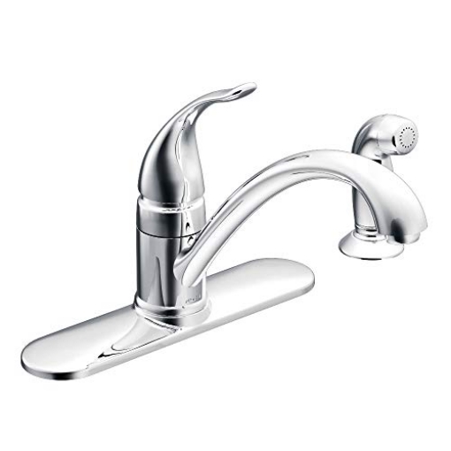 Picture of Moen CA87480 Moen CA87480 Kitchen Faucet with Side Spray from the Torrance Collection, Chrome (EA)