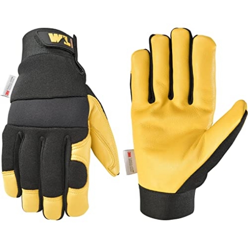 Picture of WELLS LAMONT 3233L Wells Lamont Grain Cowhide Leather Hybrid Thinsulate Winter Gloves, Large (3233), Black (EA)