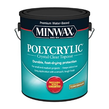 Picture of Minwax 14444000 1 gal Minwax 14444 Clear Polycrylic Water-Based Protective Finish Semi-Gloss (PK-2-EA)