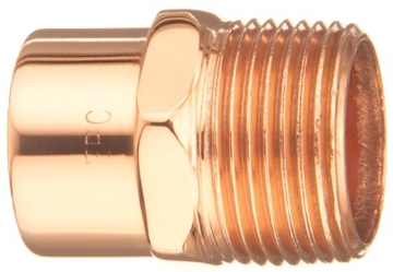 Picture of NIBCO INC W01270D Elkhart Products 104 1" 1-Inch Copper Male Adapters (EA)