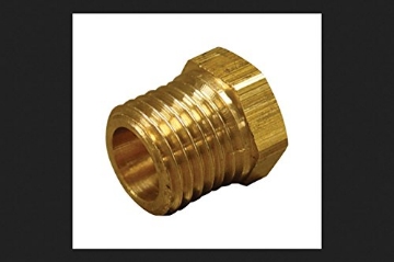 Picture of JMF COMPANY 4504957 JMF 1 in. Dia. x 3/8 in. Dia. MPT to FPT Yellow Brass Hex Bushing (EA)
