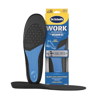 Picture of SCHOLLS CO DSC59062 Dr. Scholl's Work All-Day Superior Comfort Insoles (with) Massaging Gel, Men, 1 Pair, Trim to Fit (PR-2-EA)