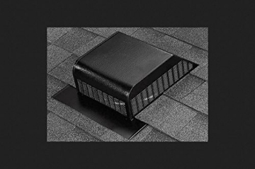 Picture of AIR VENT INC 85282 Air Vent 3.6 in. H x 15 in. W x 16 in. L x 9 in. Dia. Black Aluminum Roof Vent Assembly (PK-6-EA)