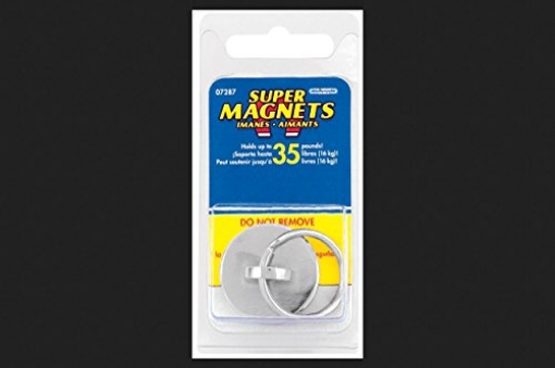 Picture of Magnet Source 07287 Master Magnetics American Science & Surplus 07287 1.125 X 0.2 Neodymium Key Chain Magnet (EA)