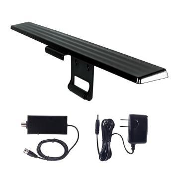 Picture of HENKEL LOCTITE 37075-P4-RF1 GE Hover Amplified HD Digital TV Antenna, Long Range Smart TV Antenna, Easy Mount on Top Design, Supports 4K 1080P HDTV VHF UHF, Indoor Amplified Signal Booster, 5ft Coax HDTV Cable/AC Adapter, 37075 (EA)