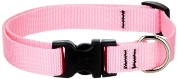 Picture of Lupine Collars & Leads 57502 LupinePet Basics 3/4" Pink 13-22" Adjustable Collar for Medium and Larger Dogs (EA)