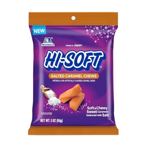 Picture of HI SOFT 35160 Hi-Soft Salted Caramel Chews Bag 3 oz (PK-6-EA)