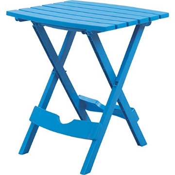 Picture of ADAMS MFG CORP 258420 Adams QuikFold Pool Blue Classic Adirondack Rectangular Polypropylene Folding Side Table (EA)