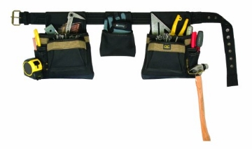 Picture of CLC 1649 Custom Leathercraft Unisex Tool Apron, Black, 17-Pockets US (EA)