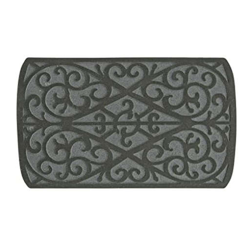Picture of SPORTS LICENSING SOLUTIONS LLC 58785 Sports Licensing Solutions Southern Oaks Scroll Gray Flocked 18"x30" Crumb Rubber Door Mat (EA)