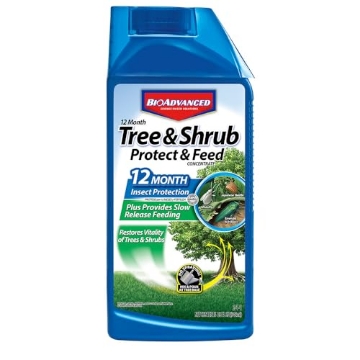 Picture of SBM LIFE SCIENCE CORP 701901A BioAdvanced 12 Month Tree and Shrub Protect and Feed, Concentrate, 32 Oz, Insect Killer and Fertilizer & Plant Food (EA)