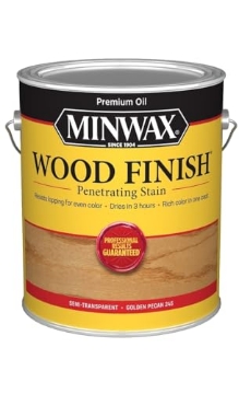 Picture of Minwax 710840000 Minwax Wood Finish Semi-Transparent Golden Pecan Oil-Based Wood Stain 1 gal. (PK-2-EA)