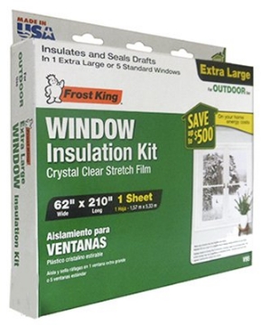 Picture of FROST CUTLERY CO V95H Frost King Clear Stretch Outdoor Window Film Insulator Kit 62 in. W x 210 in. L (EA)