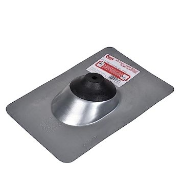 Picture of OATEY CO 11830 Oatey 11830 Galvanized 0.5" - 1" pipe diameter No-Calk, Solar Roof Flashing 9" x 12.5" Base (EA)