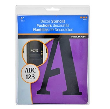 Picture of HILLMAN 840247 Hillman 840247 Decorative Stencils Serif 4-Inch (EA)