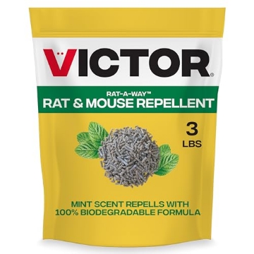 Picture of Victory Innovations Co. M807 Victor Rat-A-Way Rat & Mouse Repellent - Repel Rodents Outdoors with Essential Oils - Biodegradable Pellets - Natural, Non-Toxic & Poison-Free Rodent Repeller for Rats and Mice - M807 - 3 lb Bag (EA)
